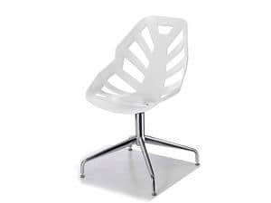 Ninja L, Chair with metal frame, for contract use