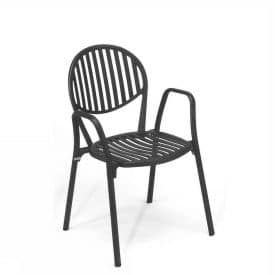 Olympia 3500 Armchair, Chair in painted aluminum, for gardens and outdoor bar