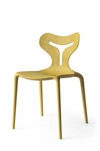 Orson, Stackable chair in polypropylene, in various colors