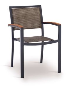 PL 466, Braided aluminum chair, for gardens