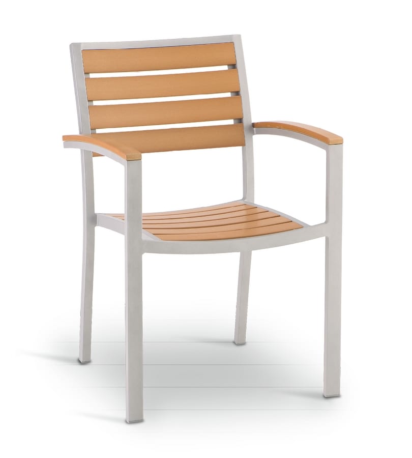 PL 472, Outdoor chair with techno-wood slats