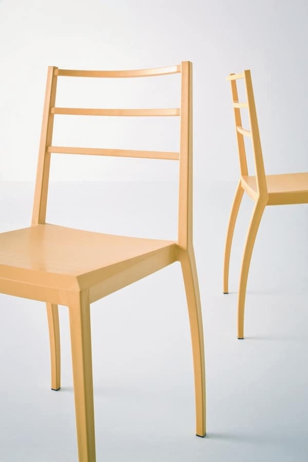 Prisma, Stackable chair in technopolymer, also for outdoor use