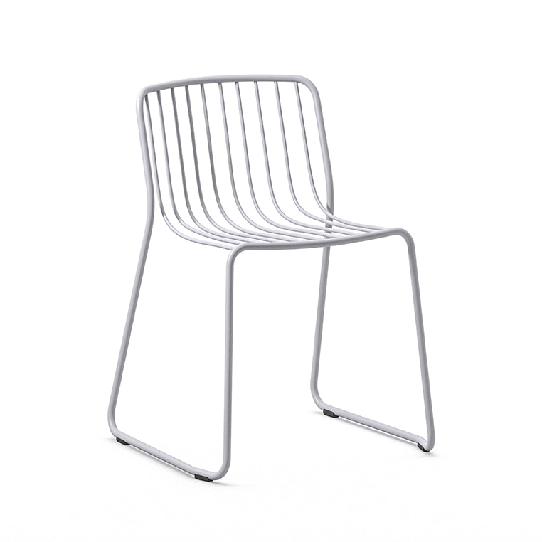 Randa nude, Stackable chair in painted steel