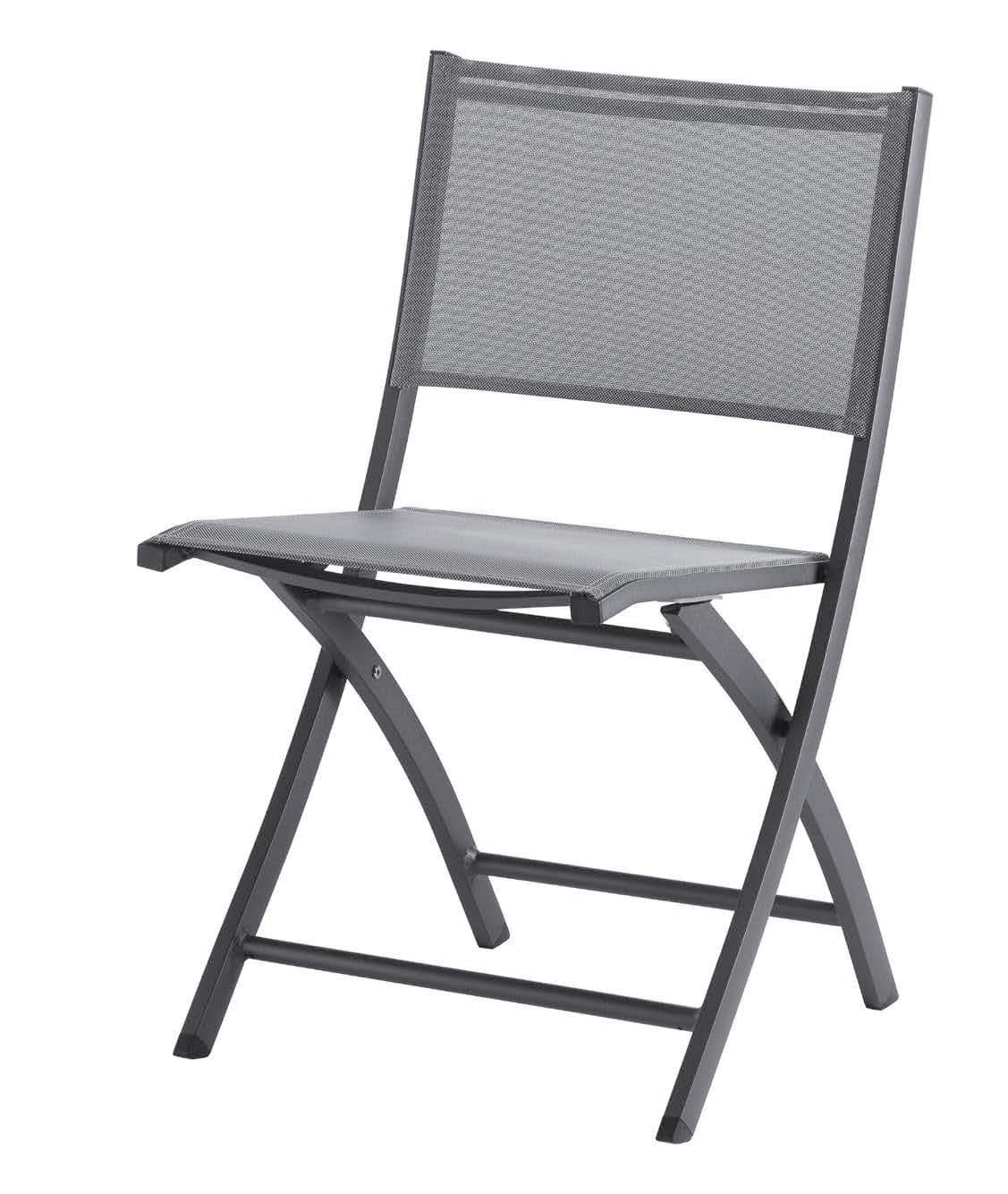 SE 468, Folding chair in aluminum and textilene, for outdoor
