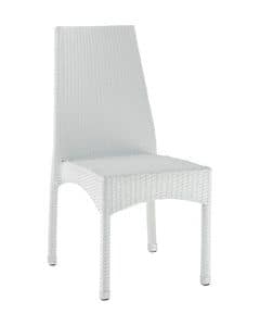 SE 773, Woven outdoor chair, with aluminum legs