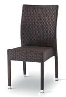 SE 900, Stackable chair in aluminum and PVC, for gardens