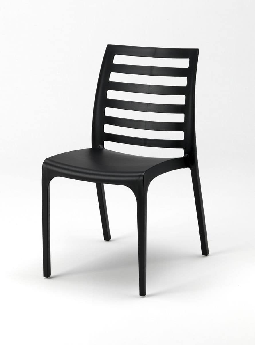 Stackable Chair Made Of Plastic For Outdoor Use Idfdesign
