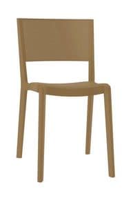 Stan - S, Stacking chair for outdoors, plastic chair for gardens