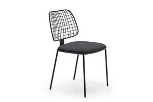 Summer set chair, Steel rod chair, padded seat, for bars and terraces
