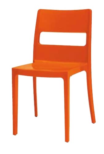 Tai, Stackable plastic chair, for outdoor use