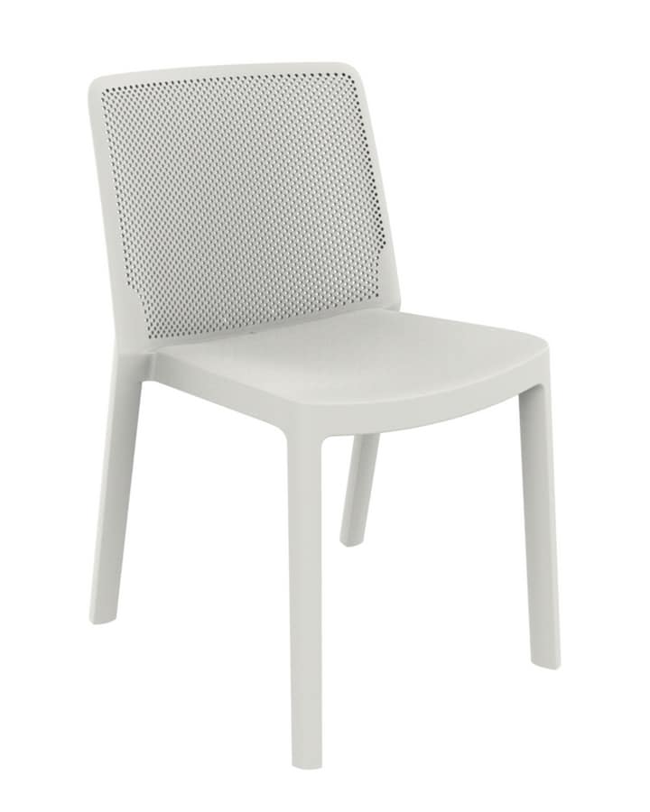 Traforata - S, Polypropylene chair with perforated backrest, for outdoor use