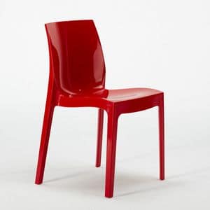 Transparent polycarbonate chair kitchen bar Femme Fatale  S6317, Plastic chair, stackable, economic