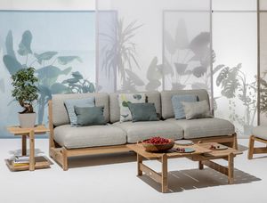 Bhumi 02C1 - 02C2, Sofa in natural teak wood