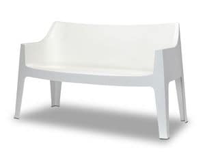 Coccolona sofa, Stable and comfortable sofa in propylene, for outdoor use