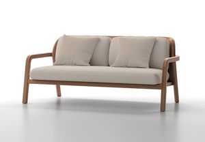 NARA D, Outdoor sofa in teak wood