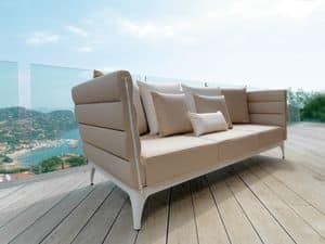 Pad PADDIV, Three-seater sofa for outdoor, water resistant