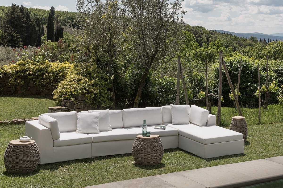 Zefiro 8204 8203, Modular sofa with removable cover, for outdoor use