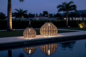 SOLAR, Outdoor LED lamp, with rope weaving