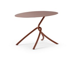 ART. 0126 SKIN COFFE TABLE, Metal small table, also for outdoor use