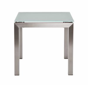 Berbeda 5411, Outdoor coffee table, in stainless steel and glass