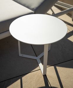 CUBA LIBRE, Metal coffee table with round top