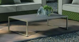 Lily LILTC, Outdoor coffee table with glass top