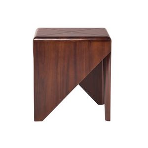 Origami 04J9, Outdoor small table, in teak wood with mogany effect finish