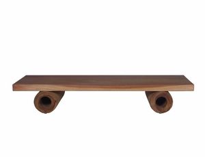 Suar 04C2, Suar wood coffee table with hollow legs