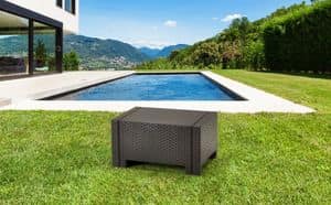 Coffee table rattan bar  TAV1PRAT, Coffee table made of poly rattan suited for outdoor