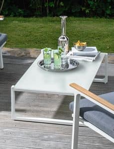 Timber TIMTC, Coffee table with glass top, for outdoors