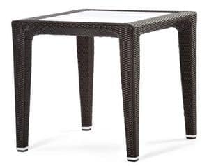 Altea table 2, Woven plastic table, for garden and terrace