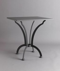 ARCHI GF4013TA-SQ, Square steel table for outdoor