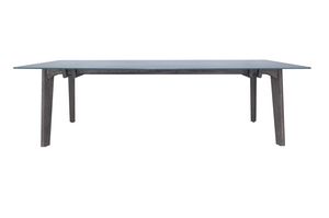 Banawa 04L3, Outdoor table in glass and teak wood