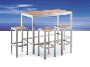 BAVARIA 874 big bar table, Water-resistant tables Outdoor