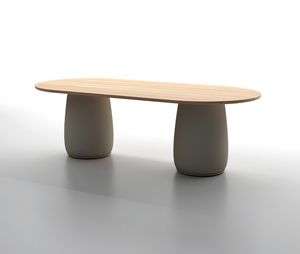 COZY T, Outdoor table with teak wood top