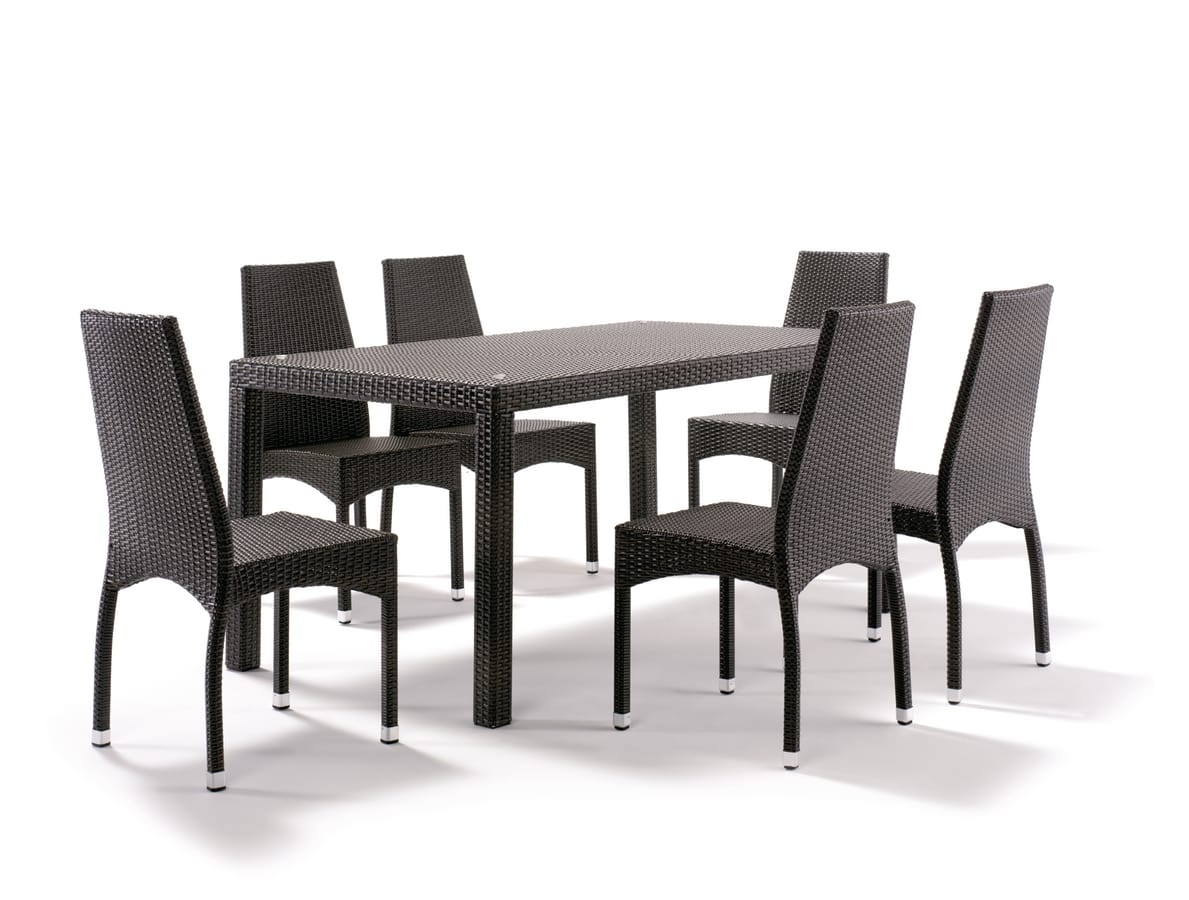 FT 2030/200, Fully intertwined table for gardens