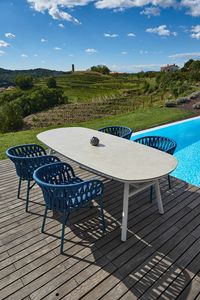 MANILA, Outdoor table with ceramic glass top