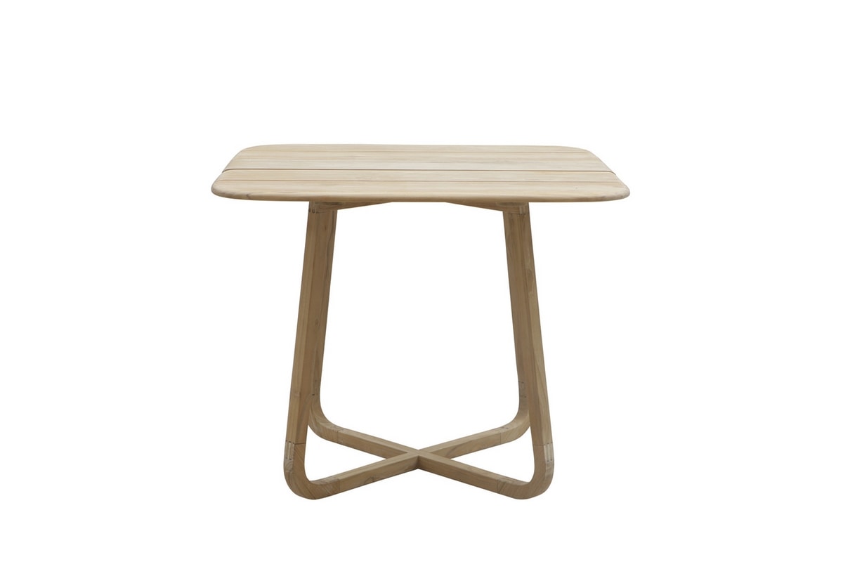 Pebbles 0482, Outdoor square folding dining table