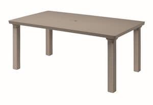 Triplo, Outdoor rectangular table, extendable
