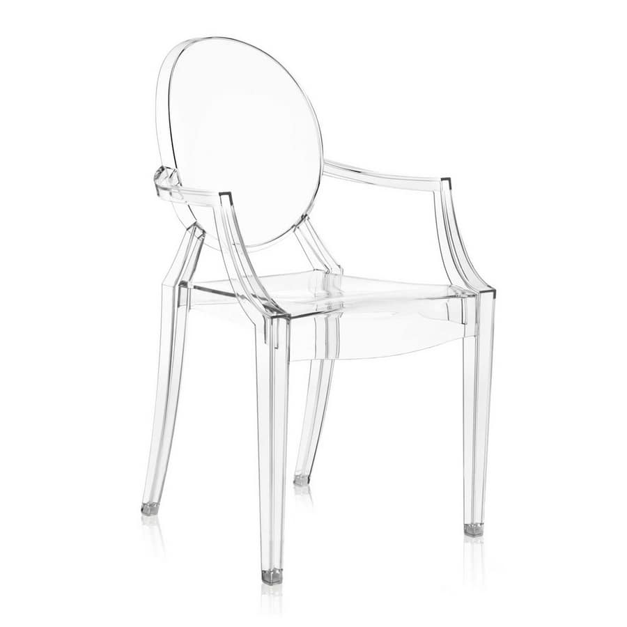 Louis Ghost, Transparent armchair at outlet price