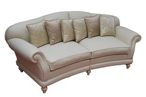 Glicine ring, Classic sofa with a slightly curved shape