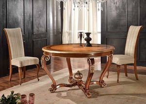 Round table, Round extendable table