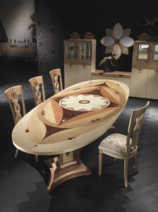 TA40K Dal v, Oval table at outlet price, classic style