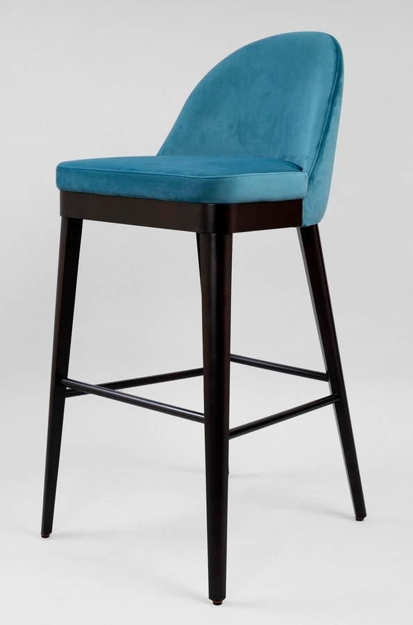 BS436B - Stool, Upholstered stool