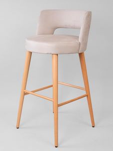 BS469B - Stool, Stool upholstered in fabric