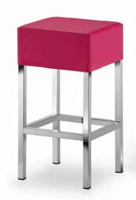 Cube-T, Padded stool with square seat