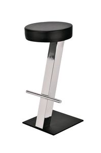 SG 019/Q, Metal stool with upholstered seat