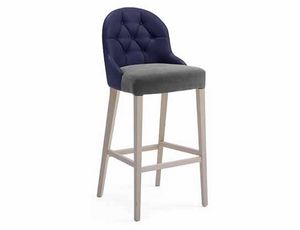 Tina-SG, Stool with backrest available with buttons