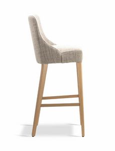 Tormalina 1 SG, Wooden stool with enveloping backrest