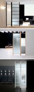 MYTHOS partition wall, Partition wall with fixed panels for home and office